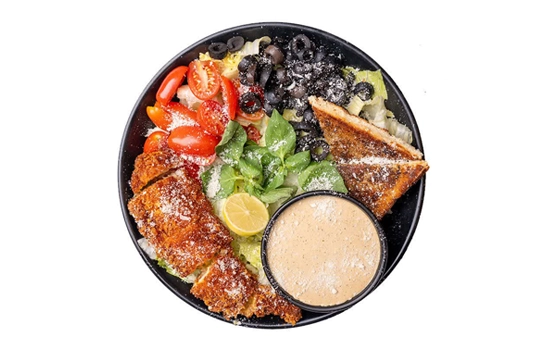 Crispy Chicken Caesar Salad